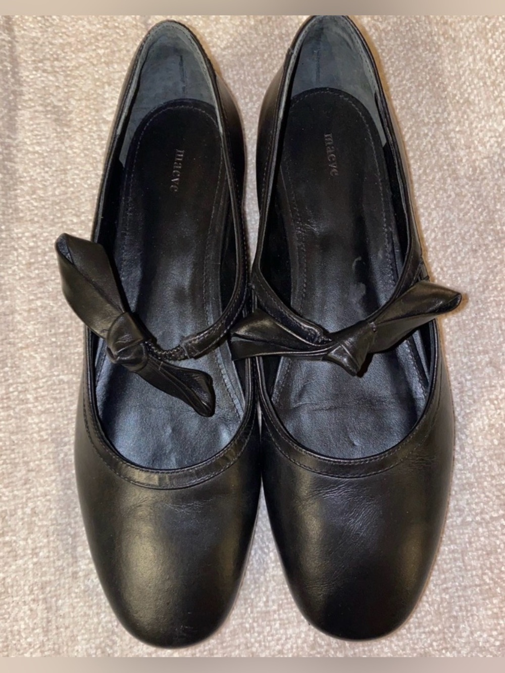 Maeve by Anthropologie Knotted Bow Mary Jane Flats Size 40 (9-9.5) Balletcore